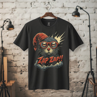 T-shirt Zap Zap !! Dessin animé Rétro Drôle de Créature |