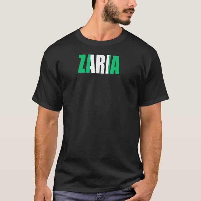 T-shirt Zaria For Men Women Youth Nigeria (Devant)