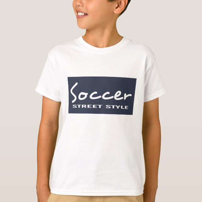 T-shirt Zazzle Unisex Kids Soccer LS Tee (Devant)