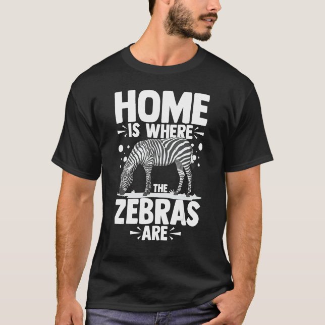 T-shirt Zebra Animaux drôle Safari Africain Zoo mignonne (Devant)