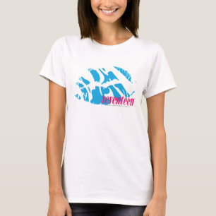 T-shirt Zebra Aqua