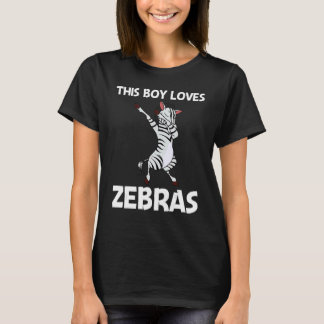 T-shirt Zebra For Boys Kids African Zoo Animal  