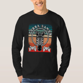 T-shirt Zebra Gamer Ne peut pas vous entendre Je suis en t