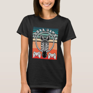 T-shirt Zebra Gamer ne peut pas vous entendre Je suis Jeu