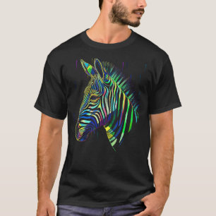 T-shirt Zebra Lover oeuvre d'art Animal Motif Zebra 14
