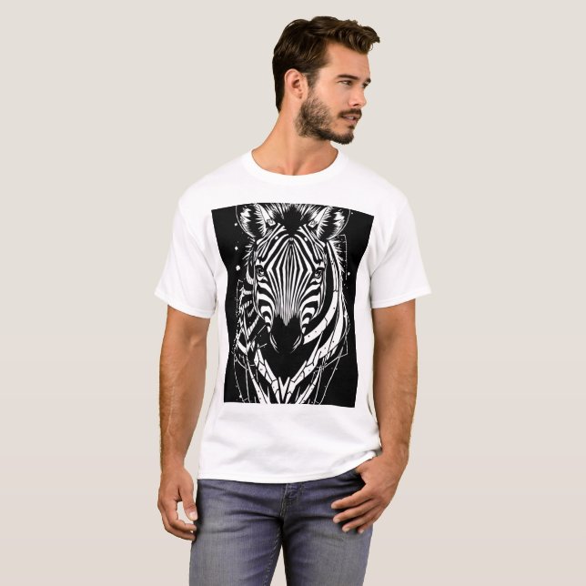 T-shirt Zebra Man (Devant entier)