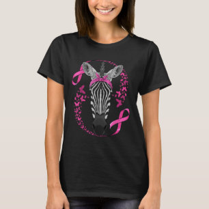 T-shirt Zebra Sensibilisation au cancer du sein Pink Banda