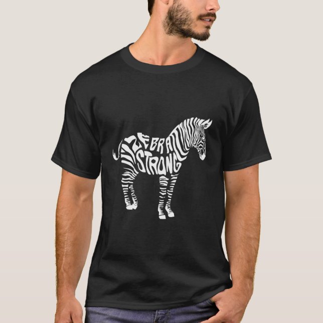 T-shirt Zebra Strong Ehlers Danlos Sensibilisation au synd (Devant)