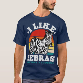 T-shirt Zebras Introvert Retro