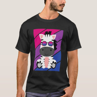 T-shirt Zebras Pride Bisexual Flag LGBTQ Proud Ally Pride 