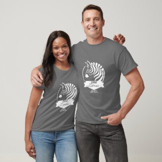 T-shirt Zèbre adulte moderne