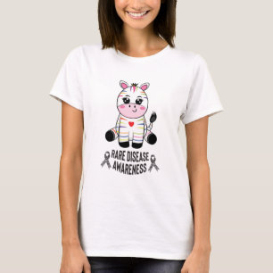 T-shirt Zèbre de sensibilisation aux maladies rares
