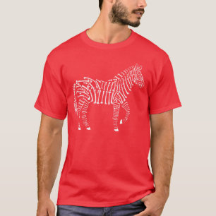 T-shirt Zèbre, os, rayons X, drôle