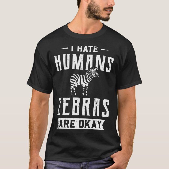 T-shirt Zèbre Pour Hommes Femmes Afrique Cheval Safari Saf (Devant)