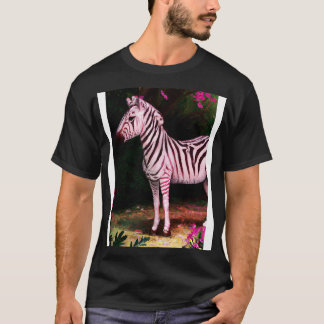 T-shirt Zèbre rose 1