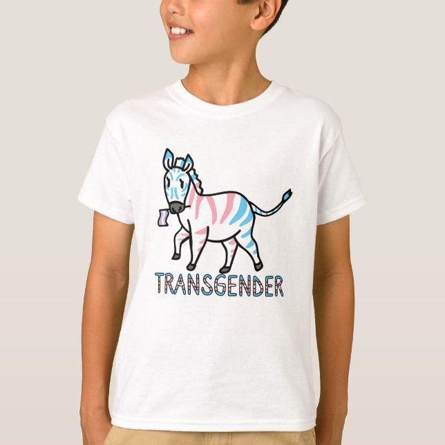 T-shirt Zèbre transgenre (Devant)