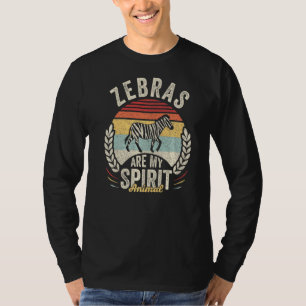 T-shirt Zèbre vintage Retro Sont Mon Esprit Animal Zèbre