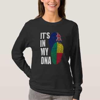 T-shirt Zélandais et Béninois Mélangent l'ADN Drapeau Patr