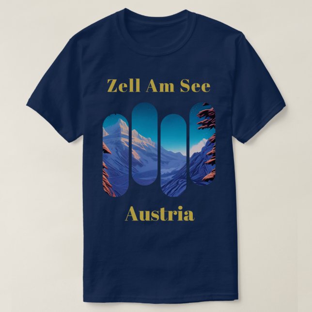 T-shirt Zell Am Voir ski Autriche 6 (Design devant)