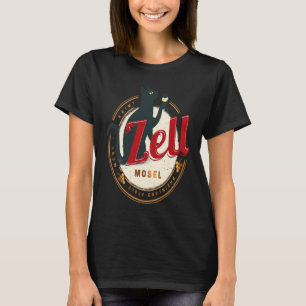 T-shirt Zell avec Chat Vintage Moselle Rhénanie-Palatinat
