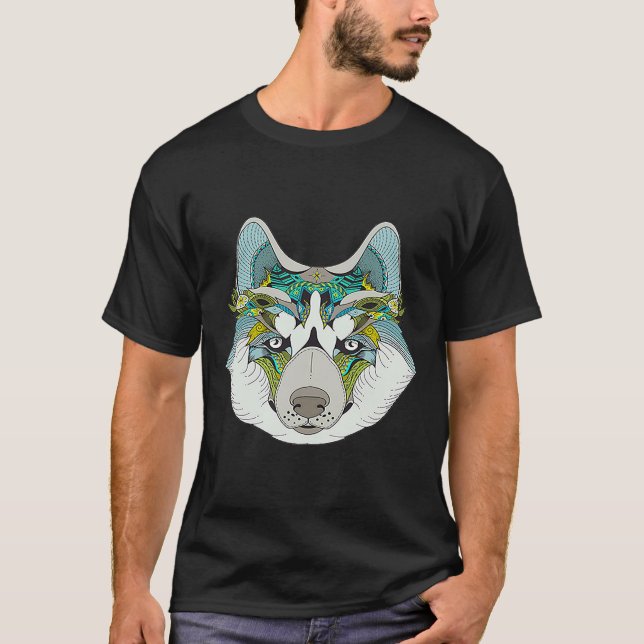 T-shirt Zen Art Husky (Devant)
