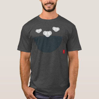 T-shirt Zen Brew Japanese Great Wave Coffee Bowl Ukiyoe Mi