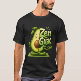 T-shirt Zen Guac Drôle Méditation Avocat Yoga Art