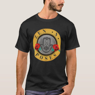 T-shirt Zen N Poses  Classic Rock Yoga Mashup