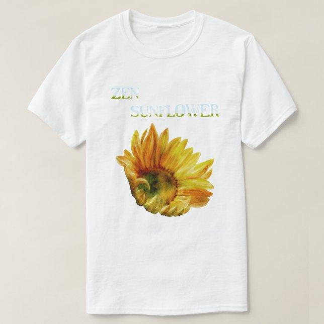 T-SHIRT ZEN SUNFLOWER (Design devant)