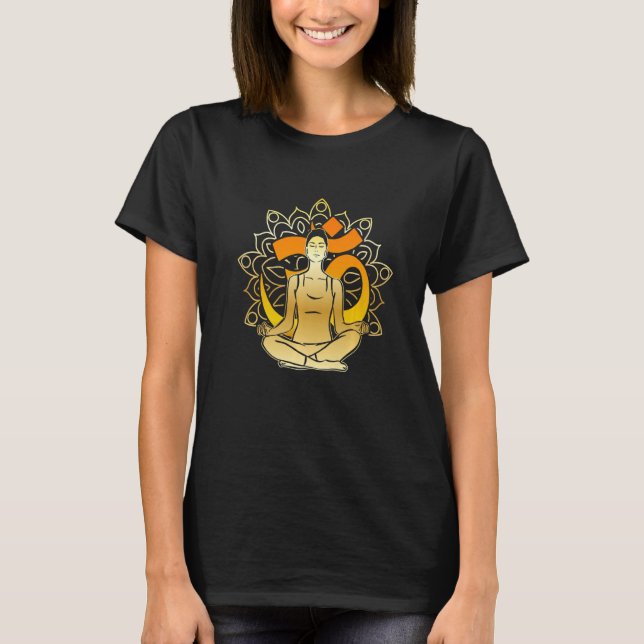 T-shirt Zen Yoga Meditating Premium (Devant)