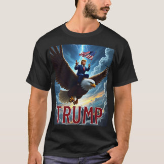 T-shirt Zenzo's Atomic Political Designs President Trump R