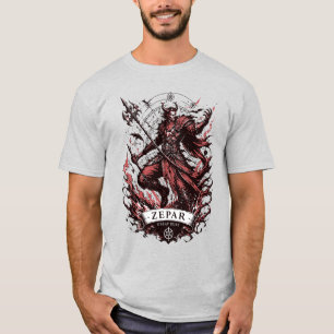 T-shirt Zepar Commandant cramoisi du Chaos
