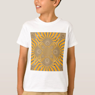 T-shirt Zephyr doré : Elégance en Jaune doré & Chrome