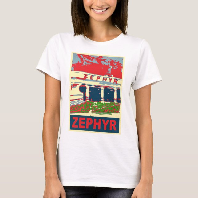 T-shirt Zephyr Rollercoaster Pontchartrain Beach (Devant)