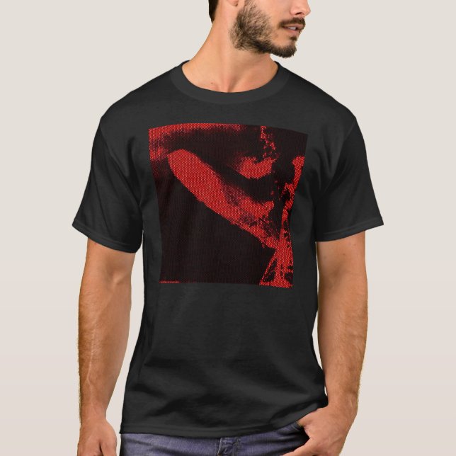 T-shirt Zeppelin de diode électroluminescente (Devant)