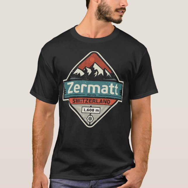 T-shirt Zermatt Suisse (Devant)