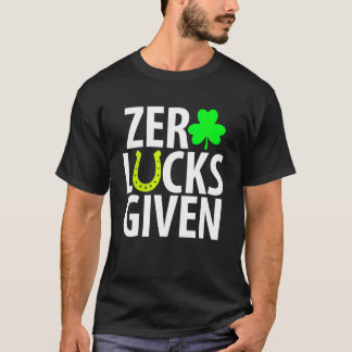 T-shirt Zéro chance donné drôle Jour de la Saint Patrick S