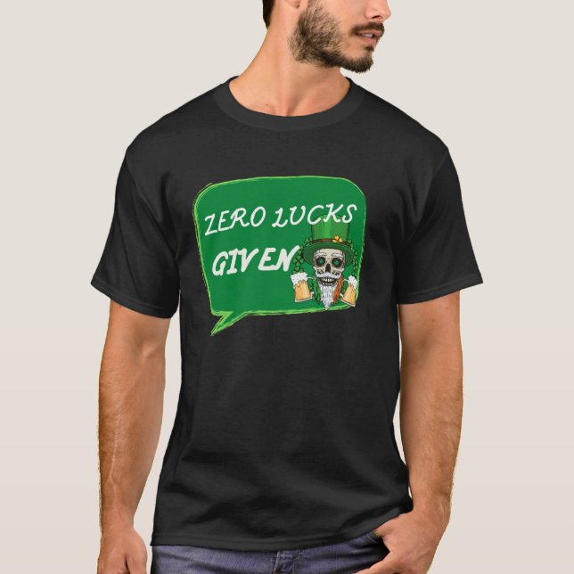 T-shirt Zéro chance donnée Jour de la Saint-Patrick Saint- (Devant)