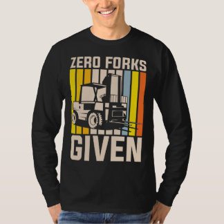 T-shirt Zéro fourchettes données à l'opérateur d'équipemen