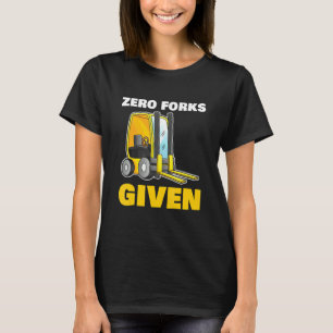 T-shirt Zéro Fourchettes Données pour tous les ouvriers du