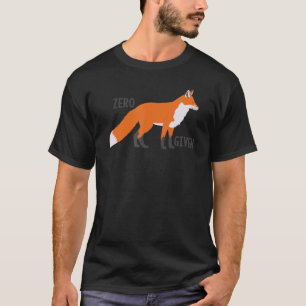 T-shirt Zero Fox Donné Pun Pour Fox Ou Animal Design