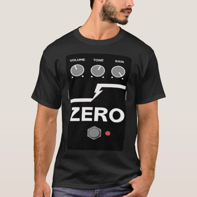 T-shirt Zéro Guitare Distorsion Effet Pédale Meilleurs Hom (Devant)