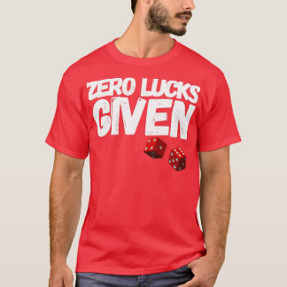 T-SHIRT ZÉRO LUCKS EN JOUR DE LA SAINT PATRICK AMUSANT (2)