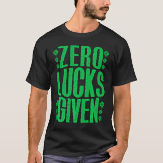 T-shirt Zero Lucky Donné Shamrock Irlandais Lucky St patri
