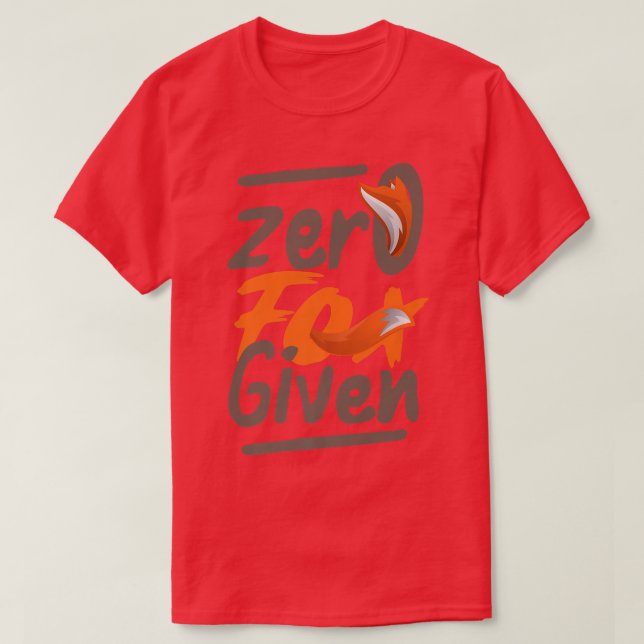 T-shirt Zéro Pour Donné Drôle Sarcasme Dit Cadeau Sarcasti (Design devant)