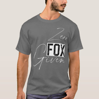 T-shirt Zéro pour donné drôle Sarcastique Humour foncé Tee