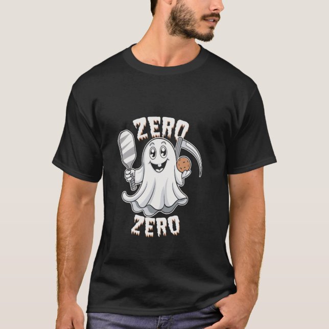T-shirt Zero Zero Ghosts Fun Pickleball Plaisir Lover (Devant)