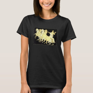 T-shirt Zeus en char avec tonnerre et chevaux