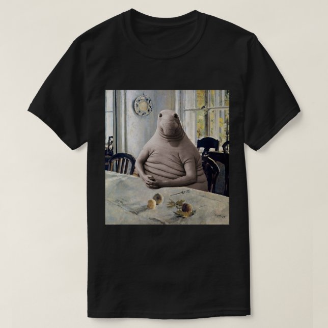 T-shirt Zhdun Snorp En Attente Du Dîner (Design devant)