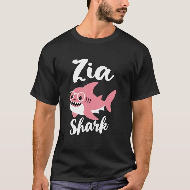 T-shirt Zia Shark Mother's Day Grandma Funny (Devant)